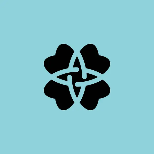 Atome Dent Scientifique Logo Moderne — Image vectorielle