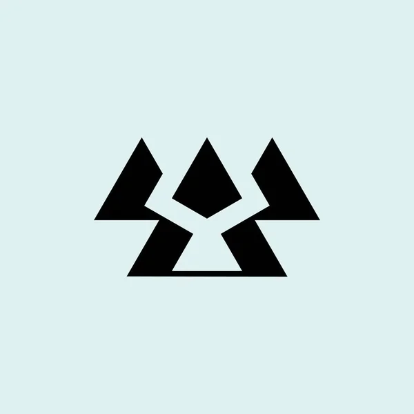 Beginletter Monogram Logo — Stockvector