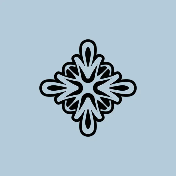 Abstrakte Ornamentale Symmetrische Buchstaben Oder Elegantes Logo — Stockvektor