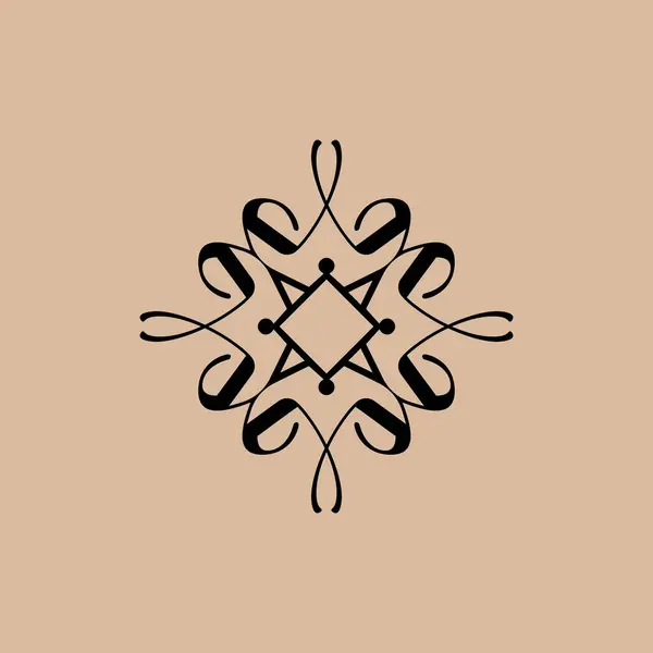 Αφηρημένο Διακοσμητικό Συμμετρικό Γράμμα Κομψό Λογότυπο — Διανυσματικό Αρχείο
