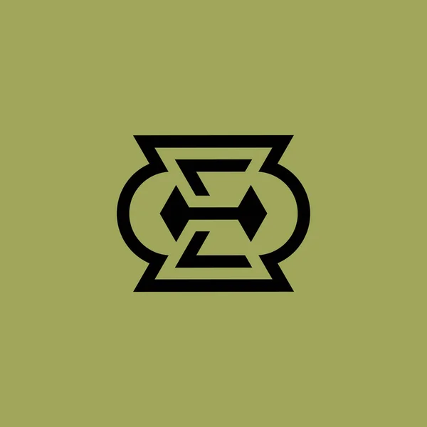 Ilk Harf Bağlantısı Logosu — Stok Vektör