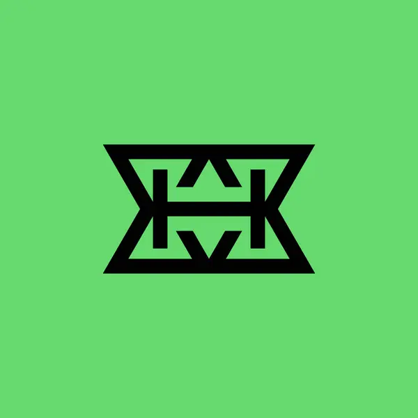 现代典雅的首字母H标志 — 图库矢量图片