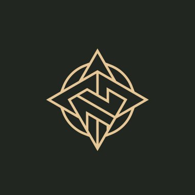 modern kalın harf T ve N pusula logosu