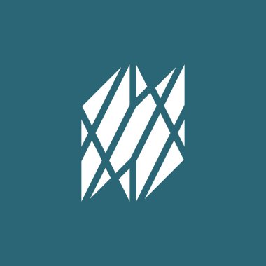 soyut ilk harf N ağ teknolojisi logosu