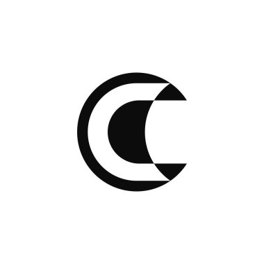 Basit ve zarif C harfi logosu