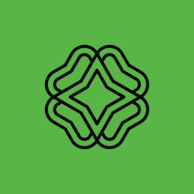 modern doğal yonca yıldız logosu
