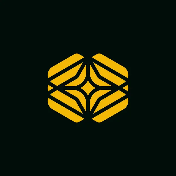 Абстрактный Логотип Инновационных Технологий Звезды Мозга — стоковый вектор