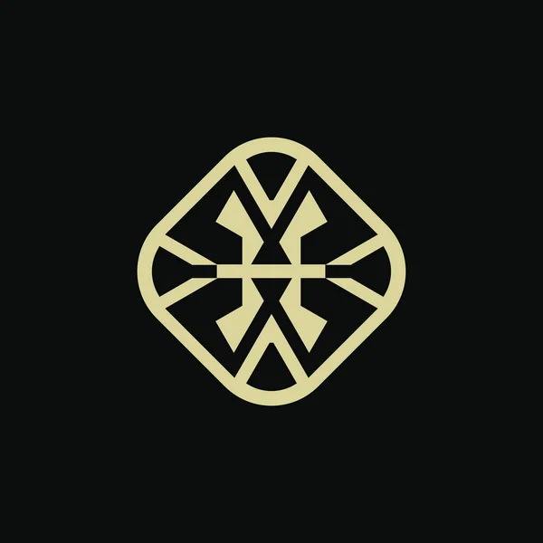 Abstraktní Elegantní Písmeno Luxusní Monogram Logo — Stockový vektor