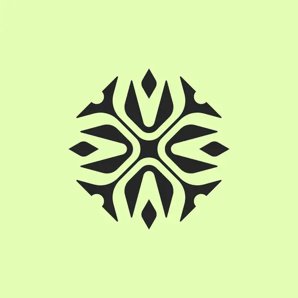 Αφηρημένο Κομψό Μοντέρνο Floral Mandala Πολυτελές Λογότυπο — Διανυσματικό Αρχείο