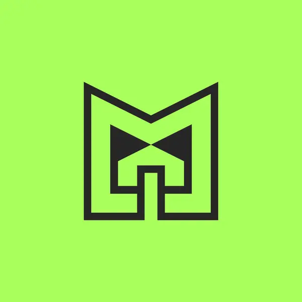 Lettre Initiale Moderne Maison Logo Architectural — Image vectorielle