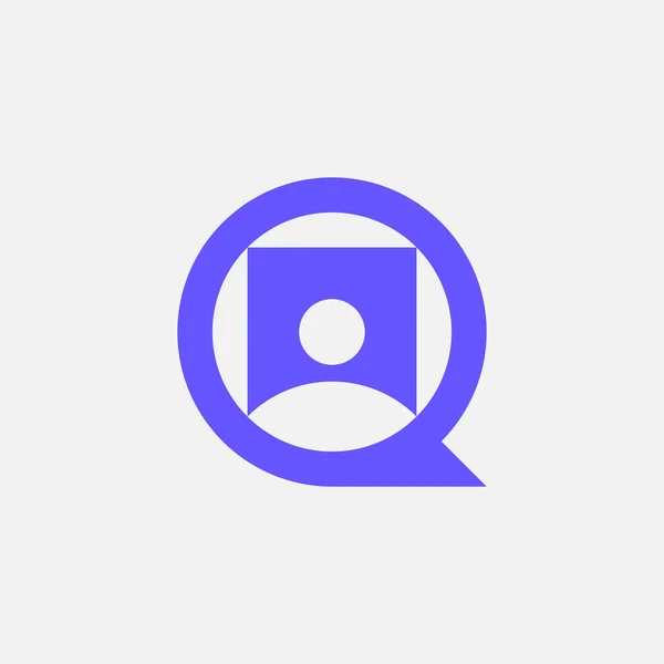 Сучасний Простий Логотип Людської Бульбашки — стоковий вектор