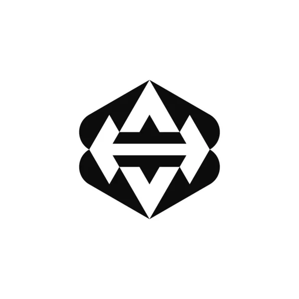 Abstracte Letter Pijl Logo — Stockvector