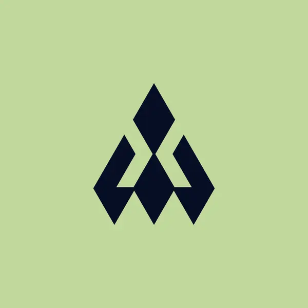 シンプルな初期文字 モノグラムのロゴ — ストックベクタ