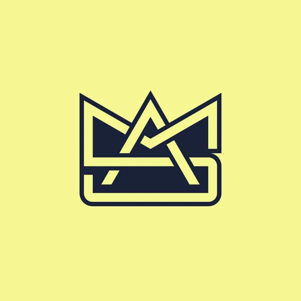 Elegante Letra Inicial Moderna Logotipo Monograma — Archivo Imágenes Vectoriales