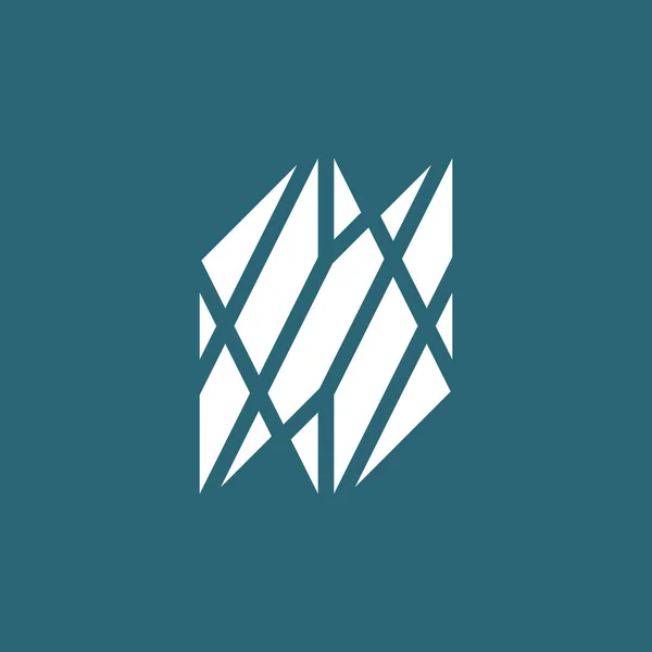 抽象的な初期文字 ネットワーク技術のロゴ — ストックベクタ