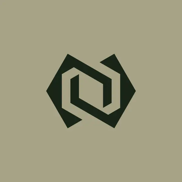 Lettera Moderna Logo Della Tecnologia — Vettoriale Stock
