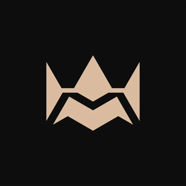 Letra Logotipo Abstracto Corona — Archivo Imágenes Vectoriales