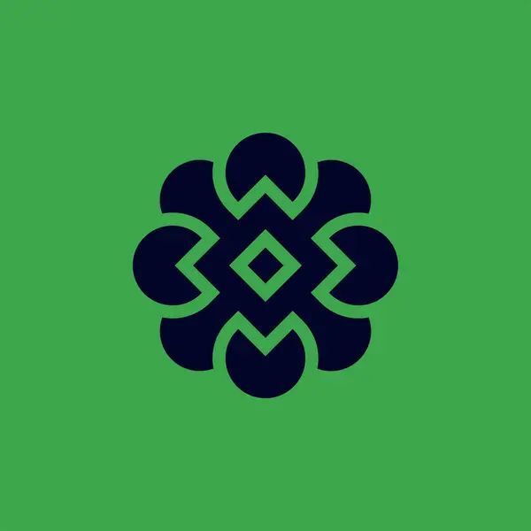 Абстрактний Логотип Квіткового Ядра — стоковий вектор