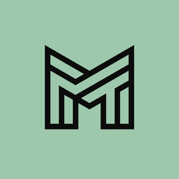 Letra Inicial Logotipo Monograma — Archivo Imágenes Vectoriales