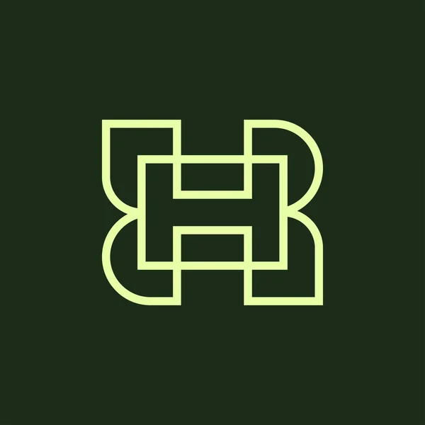 Ilk Harf Veya Kombinasyon Logosu — Stok Vektör
