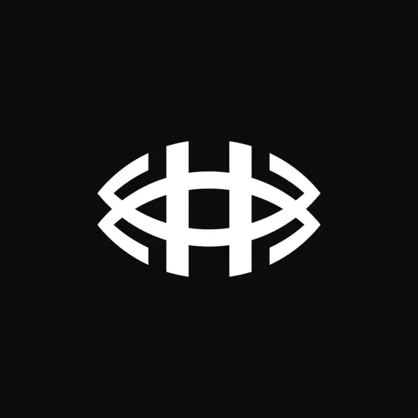 首字母H眼视觉标志 — 图库矢量图片