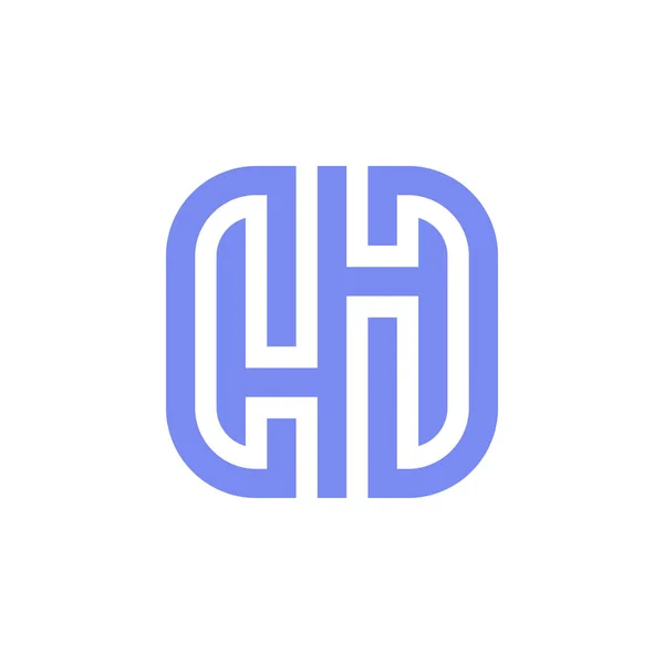 Ilk Harf Veya Modern Monogram Logosu — Stok Vektör