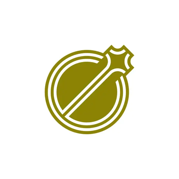 Elegantní Počáteční Písmeno Hvězdička Logo — Stockový vektor