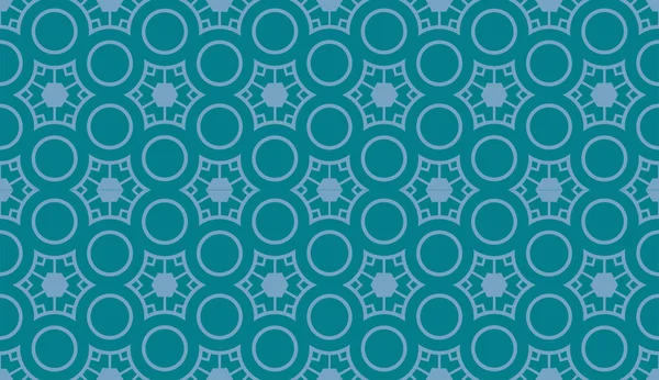 Líneas Círculo Azul Abstracto Patrón Sin Costura — Archivo Imágenes Vectoriales