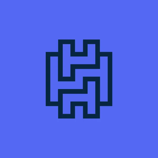 Αρχικό Γράμμα Σύγχρονο Λογότυπο Μονόγραμμα Εικονογράφηση Αρχείου