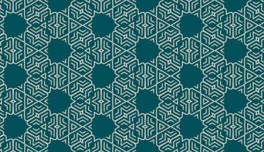 Soyut zarif yeşil kabile süslemesiz desen