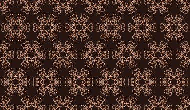 Soyut lüks zarif açık kahverengi ve koyu kahverengi dikişsiz desen