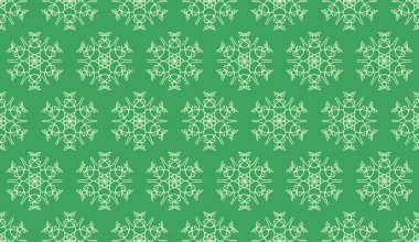 Soyut lüks, zarif, beyaz ve yeşil, dikişsiz desen.