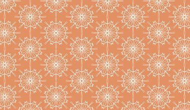 soyut lüks zarif beyaz ve şeftali rengi dikişsiz desen