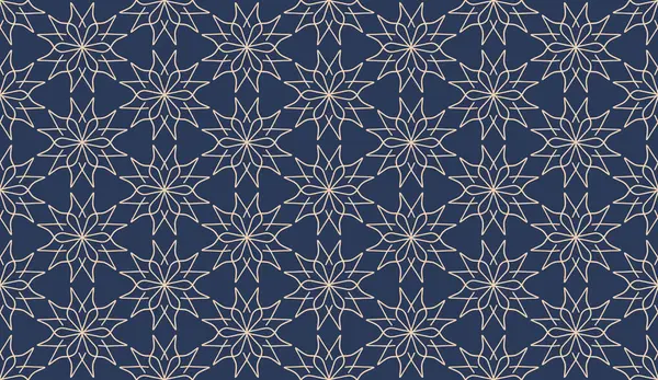 Abstrait Luxe Élégant Pêche Acier Bleu Motif Floral Sans Couture — Image vectorielle