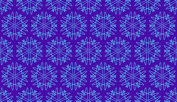 Abstrait Luxe Élégant Bleu Violet Motif Floral Sans Couture — Image vectorielle