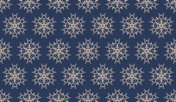 Abstrait Luxe Élégant Pêche Acier Bleu Motif Floral Sans Couture — Image vectorielle