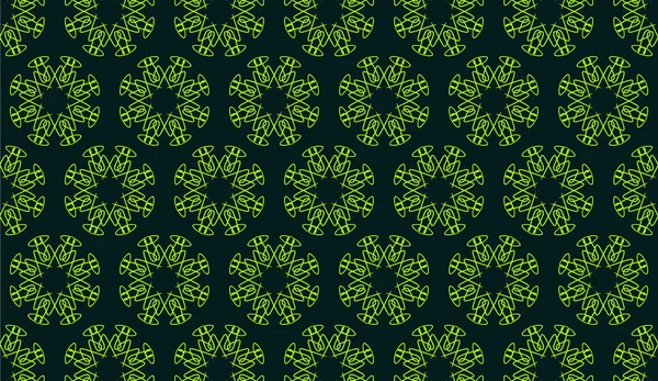 Abstract Luxury Elegant Green Dark Green Floral Seamless Pattern — Stock Vector