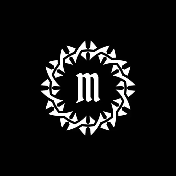 首字母M装饰边框标志 — 图库矢量图片