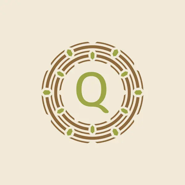 首字母Q装饰边框标志 — 图库矢量图片