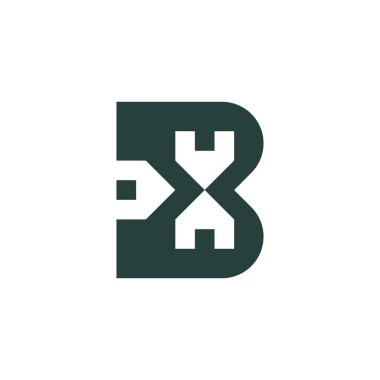 Modern ve Düz harf B bina inşaat logosu