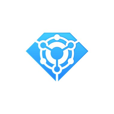 Modern elmas logosu analitik dijital verilerle birleştirildi