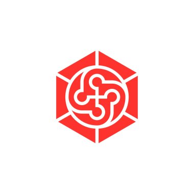 modern altıgen topluluk logosu