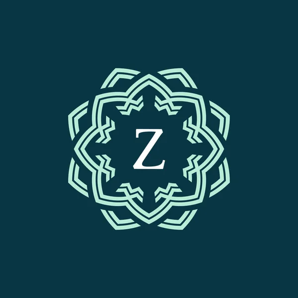 首字母Z装饰边框标志 — 图库矢量图片