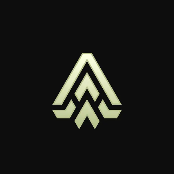 Fancy Elegant Modern Letter Arrow Direction Logo — Stock Vector