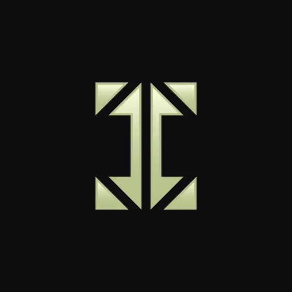 Elegante Elegante Moderna Letra Flecha Dirección Logo — Archivo Imágenes Vectoriales