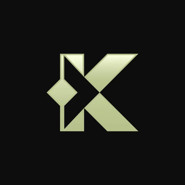 Elegante Elegante Moderna Letra Flecha Dirección Logo — Archivo Imágenes Vectoriales