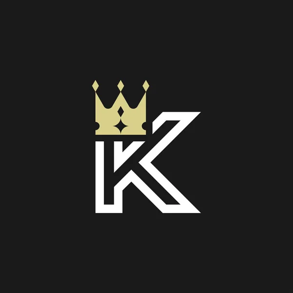 Modern Elegant Bokstav Krona Kunglig Premium Logotyp — Stock vektor