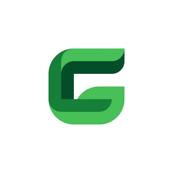 Moderne Und Elegante Buchstaben Blatt Oder Blätter Logo — Stockvektor
