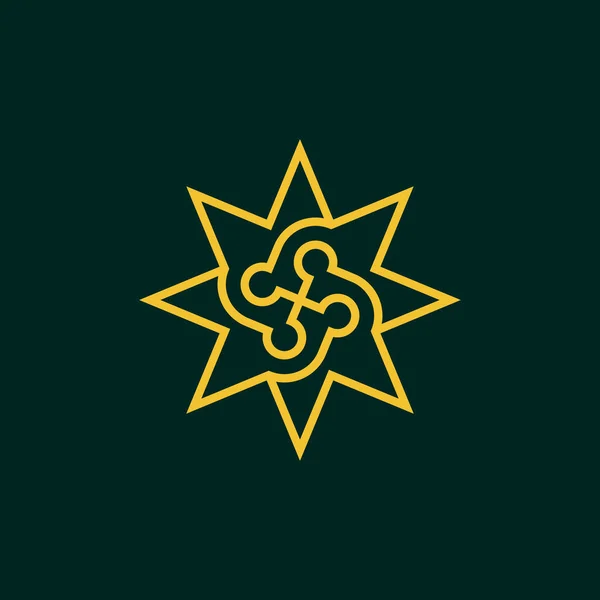 Moderno Logotipo Comunidad Estrellas — Vector de stock