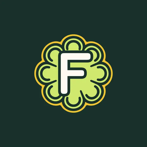 Проста Абстрактна Літера Логотип Рослини — стоковий вектор